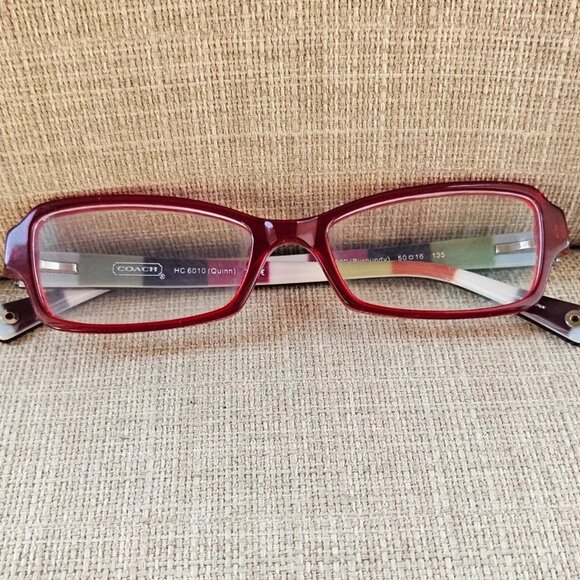 Coach Women Eyeglasses BURGUNDY QUINN HC6010 50[]16 135 Glasses Frame - Picture 3 of 13